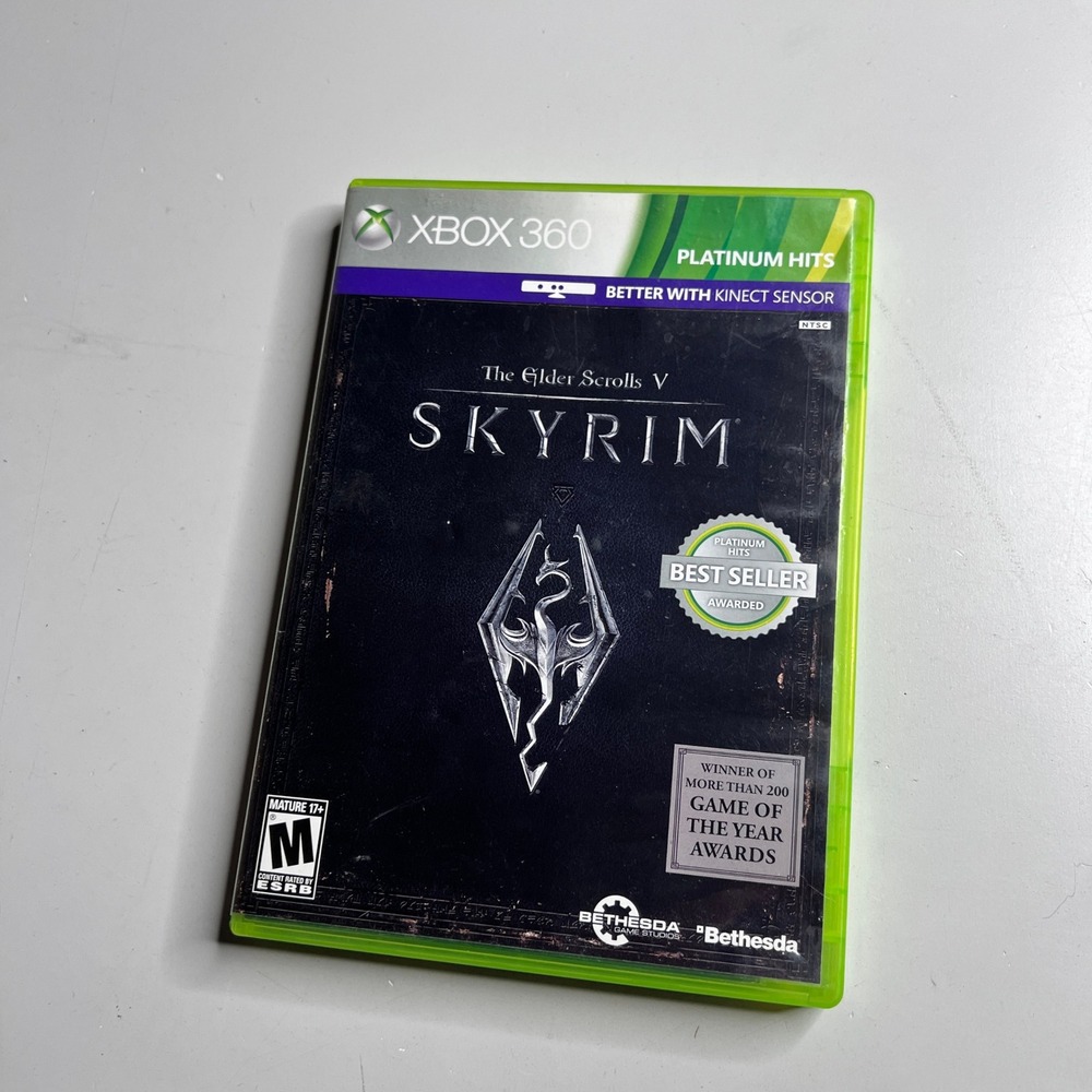 The Elder Scrolls V Skyrim Xbox 360 Platinum Hits Bethesda RPG Game NTSC